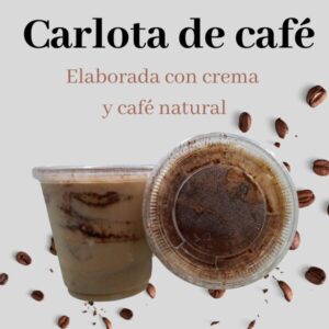 carlota de café en vaso desacheble